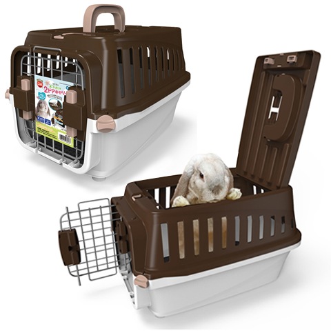 うさぎのおでかけ2ドアキャリー/おでかけ お出かけ 移動 避難 防災