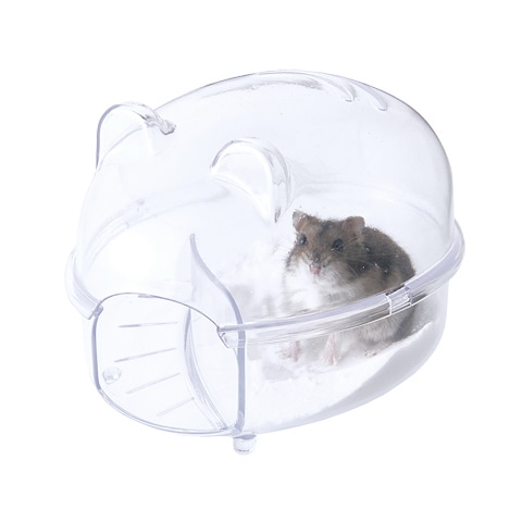 ハーモニーバス/ジャンガリアン ハムスター 砂浴び容器 クリアー GEX