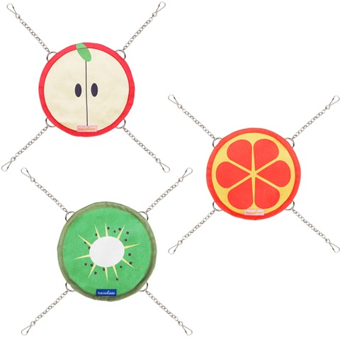 数量限定セール】レインボー まんまるフルーツハンモック/ハウス 寝床