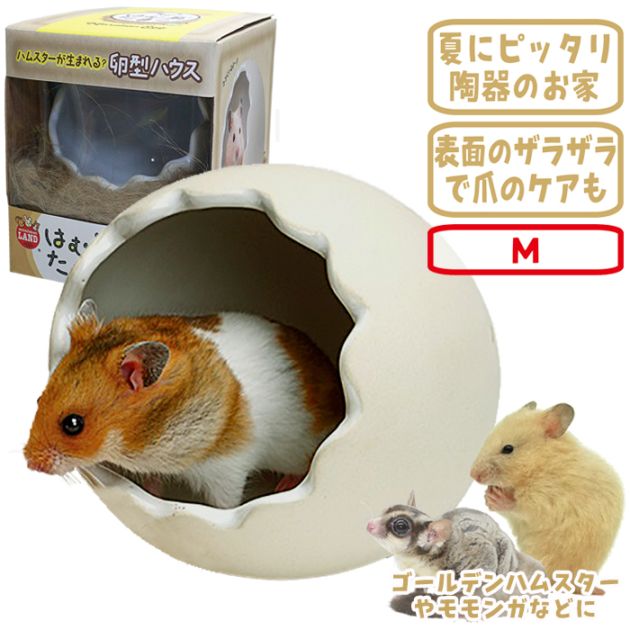 はむ巣たまご M/ハウス 隠れ家 寝床 陶器 ハムスター キンクマ MARUKAN