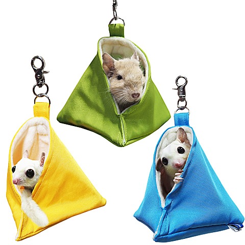 モモンガハウス(よつ葉のクローバーと黒猫) ボアベージュ 1800円 busycat六角ハウスシリーズ