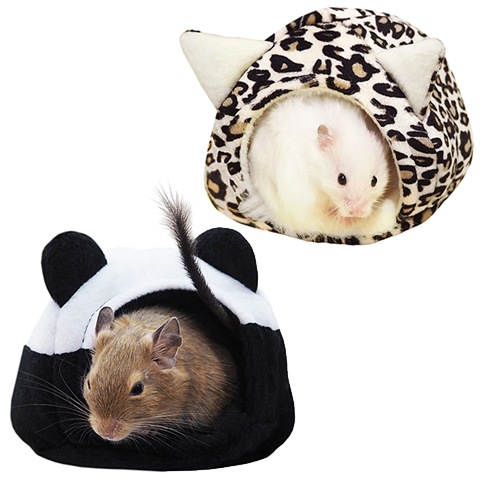 小動物用木製ハウス レインボー 天然松木ペットハウス ハムスターチンチラ デグー 小動物用 木製ハウス加厚タイプ天然杉木ペットハウス ハムスター