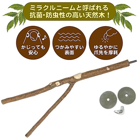 ニームのとまり木 ブランチ/止まり木 とまり木 小鳥 サンコー SANKO 三