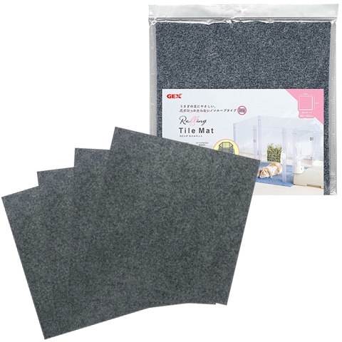 ラビング タイルマット/サークル 裏面防水 ガード シート うさぎ