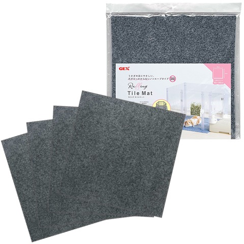 ラビング タイルマット/サークル 裏面防水 ガード シート うさぎ