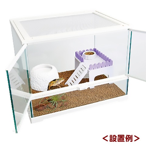 ジオハウス フラワーL/隠れ家 シェルター ヒョウモン トカゲ 爬虫類
