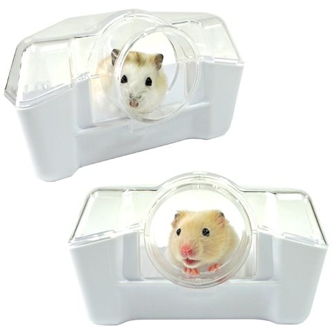 プチレット/ハムスターのトイレ ハウス 外付け フード付き 小動物
