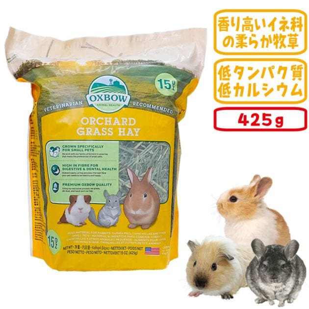 オーチャードグラスヘイ425g/牧草 うさぎ チンチラ モルモット