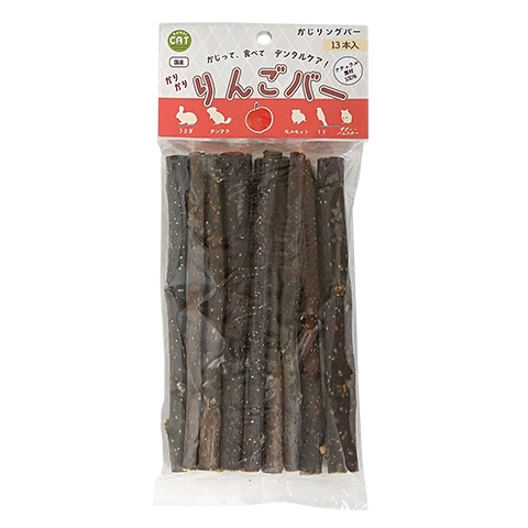 かりかり りんごバー/かじり木 おもちゃ 天然素材 リンゴ ハムスター