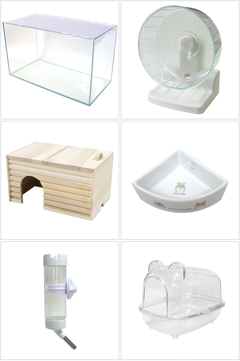 600ハムスターHIGH ゴールデンハムスター飼育セットII【A：給水ボトル