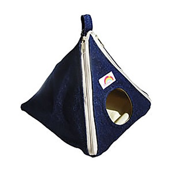 レインボー とんがりハウス/ハウス 隠れ家 寝床 お家 布製 吊り下げ