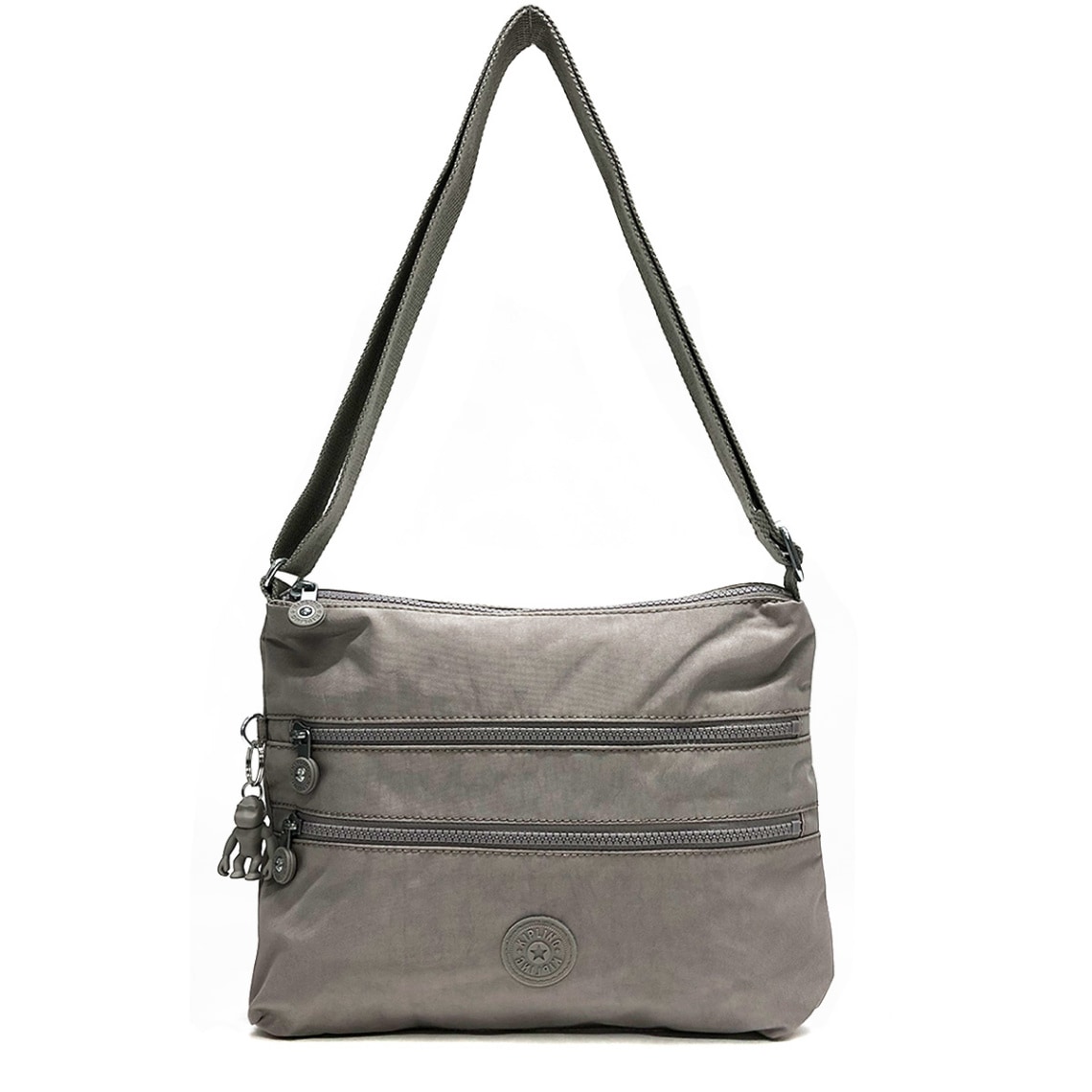 Kipling キプリング ALVAR アールヴァール ショルダーバッグ 軽量 ナイロンバッグ  K13335 89L グレー