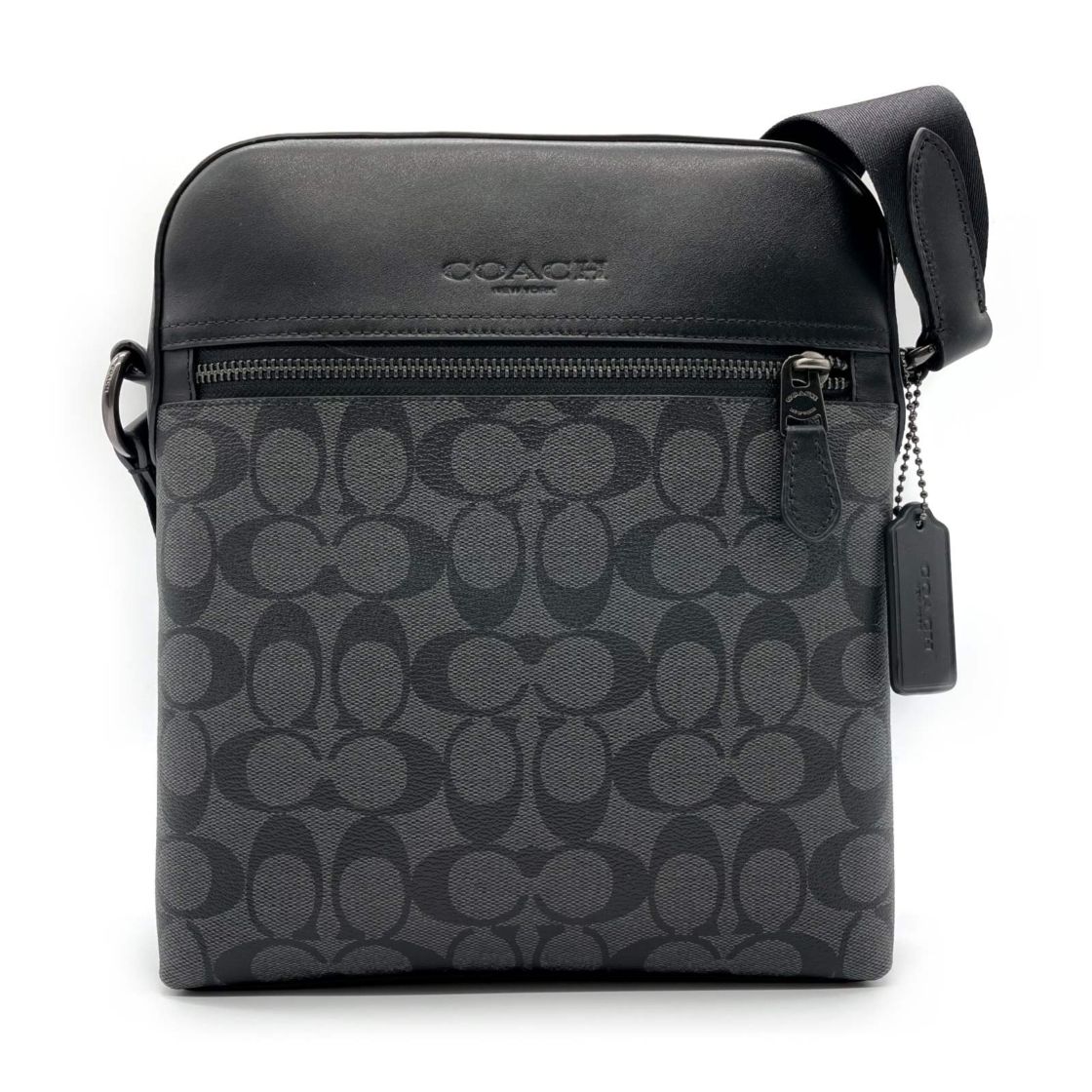 COACH OUTLET コーチアウトレット ショルダーバッグ メンズ 4010 QBMI5 チャコール ブラック 