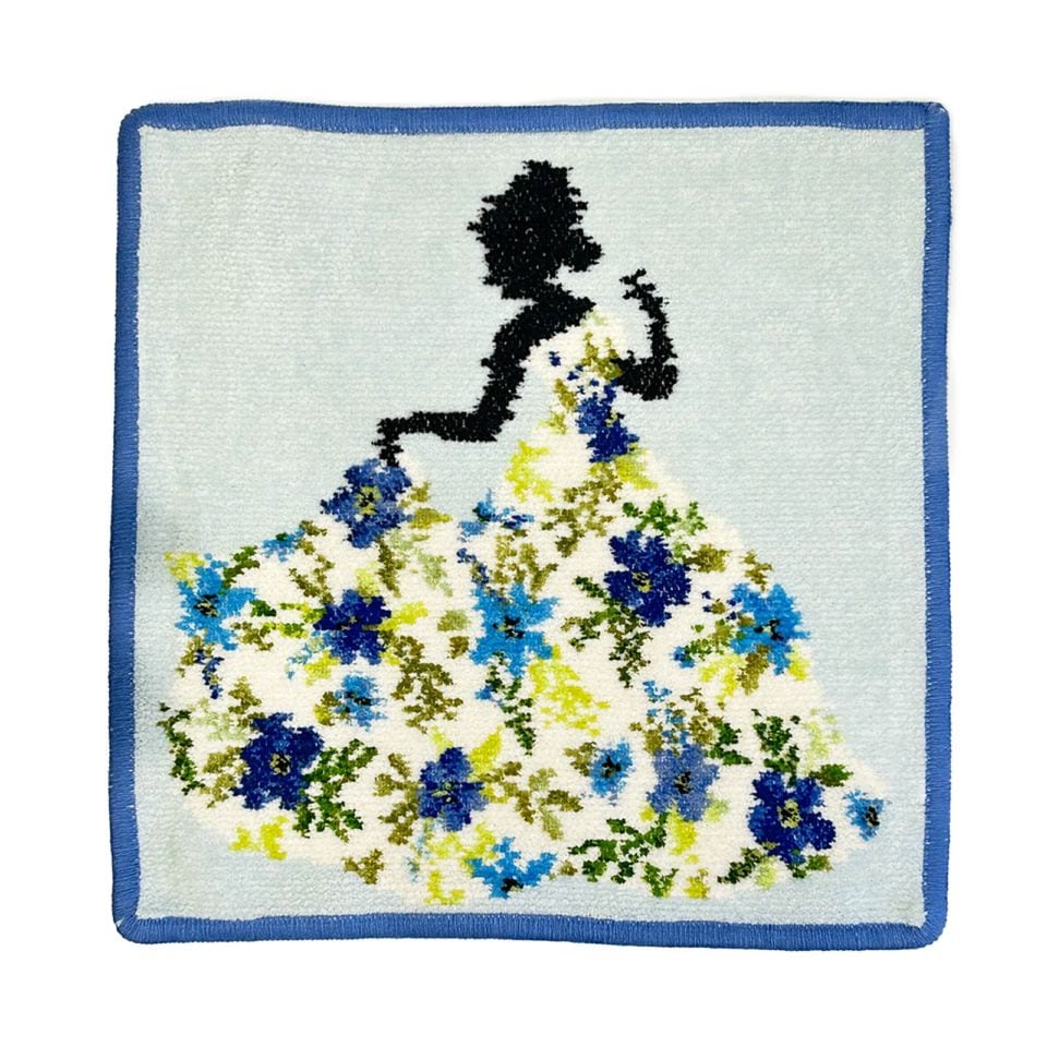 FEILER フェイラー ハンカチタオル ギフト 誕生日ギフト Miss flower 205 Jeans blue 25cm