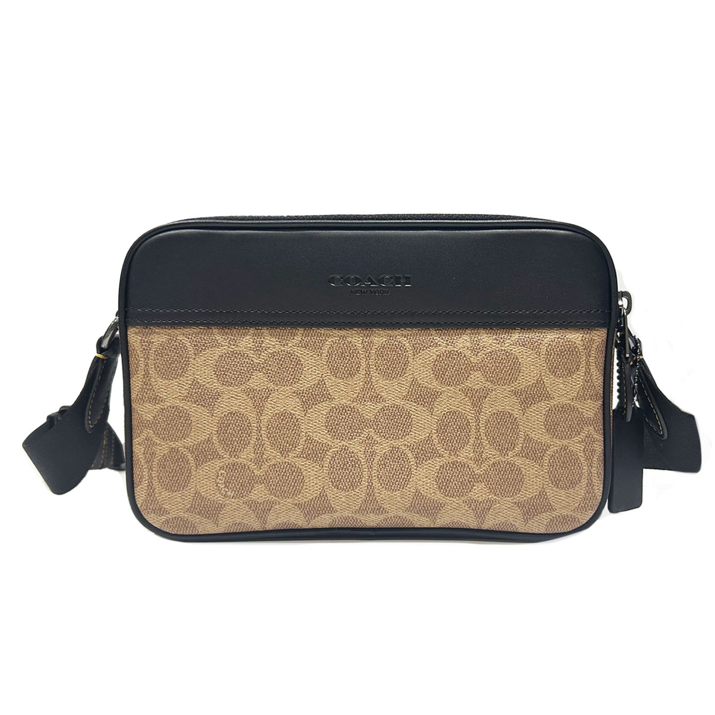 コーチ ショルダーバッグ メンズ ブランド COACH シグネチャー CV921 QBNRX ブラウン/ブラック