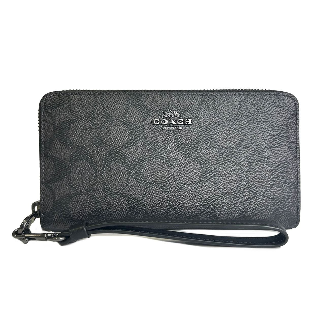 コーチ アウトレット 長財布 レディース シグネチャー キャンバス ブラック COACH OUTLET CW778 QBMI5