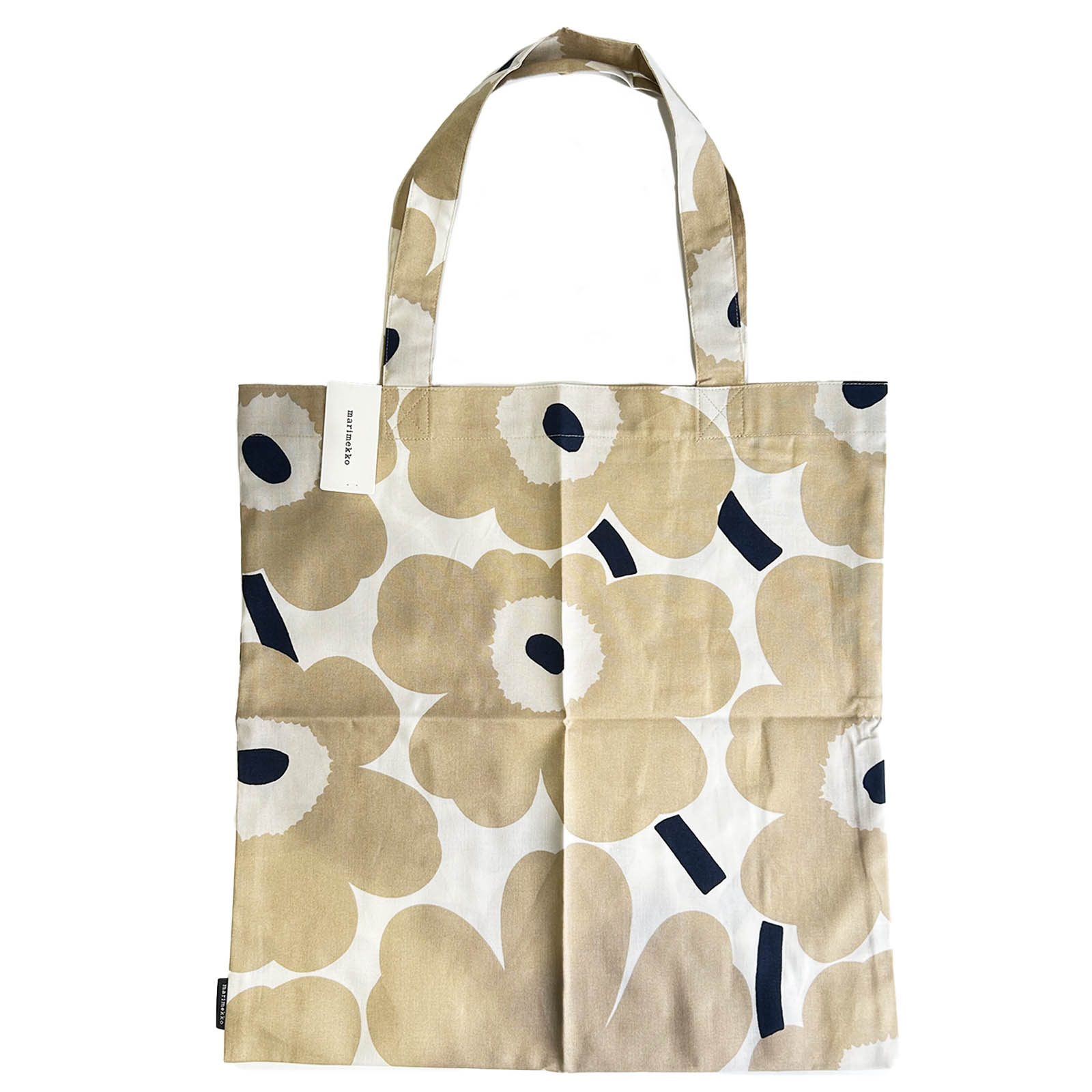マリメッコ Marimekko トートバッグ ファブリックバッグ ピエニウニッコ 74650/185 WHITE/BEIGE