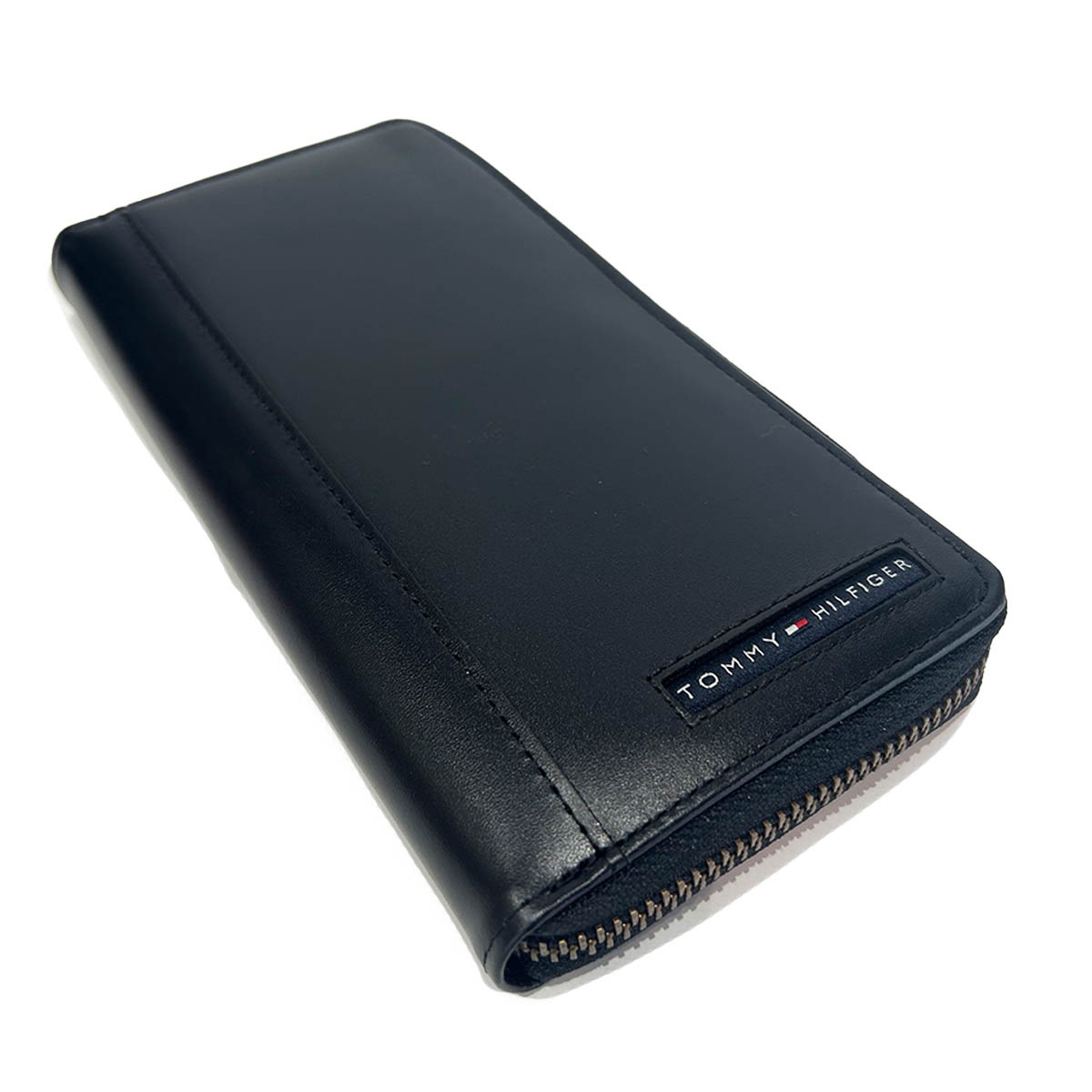 トミーヒルフィガー 長財布 ラウンドジップ TOMMY HILFIGER 31TL13X025 小銭入れ付き ブラック