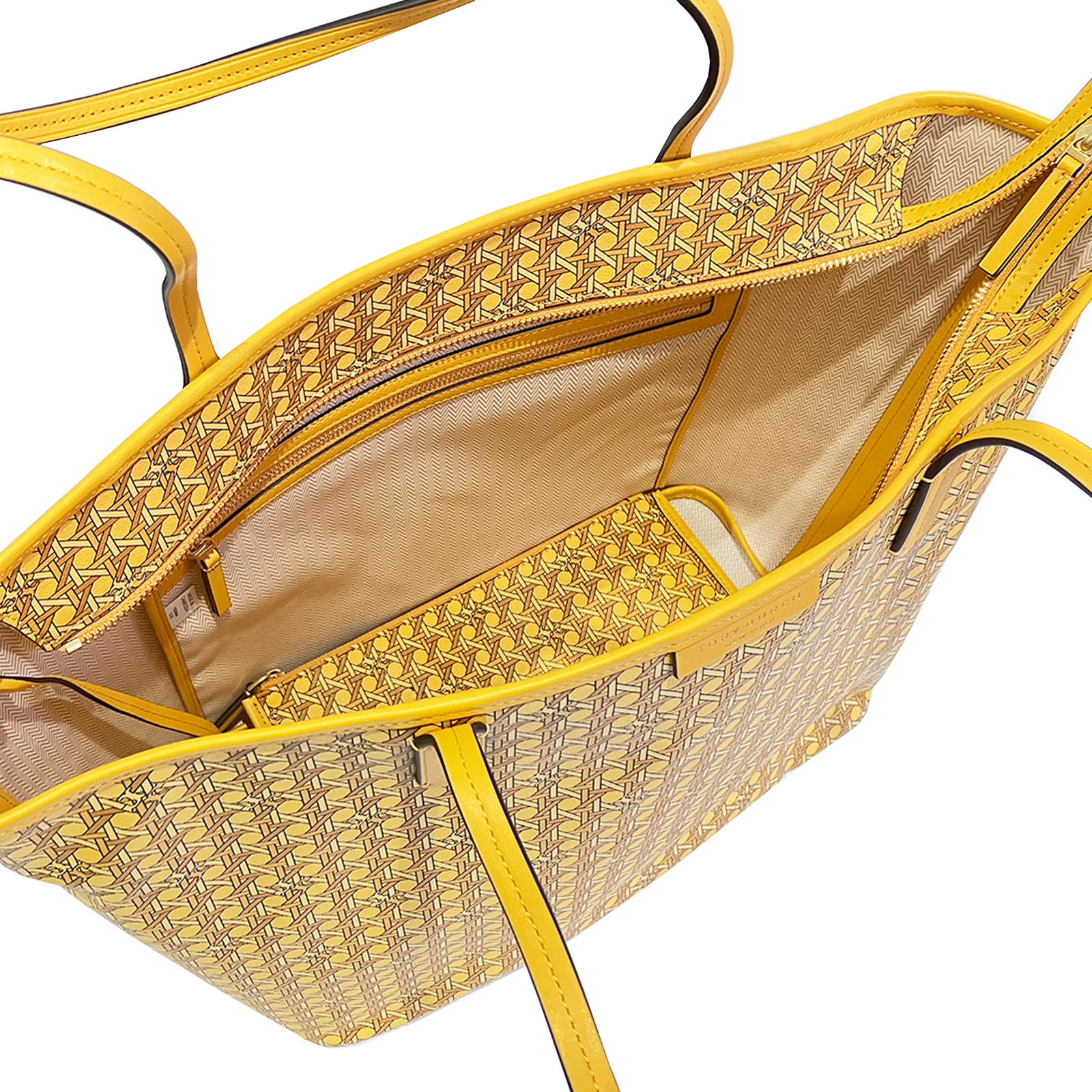 【訳あり商品 新品未使用】トリーバーチ トート TORY BURCH 145634/800 SUNSET GLOW イエロー