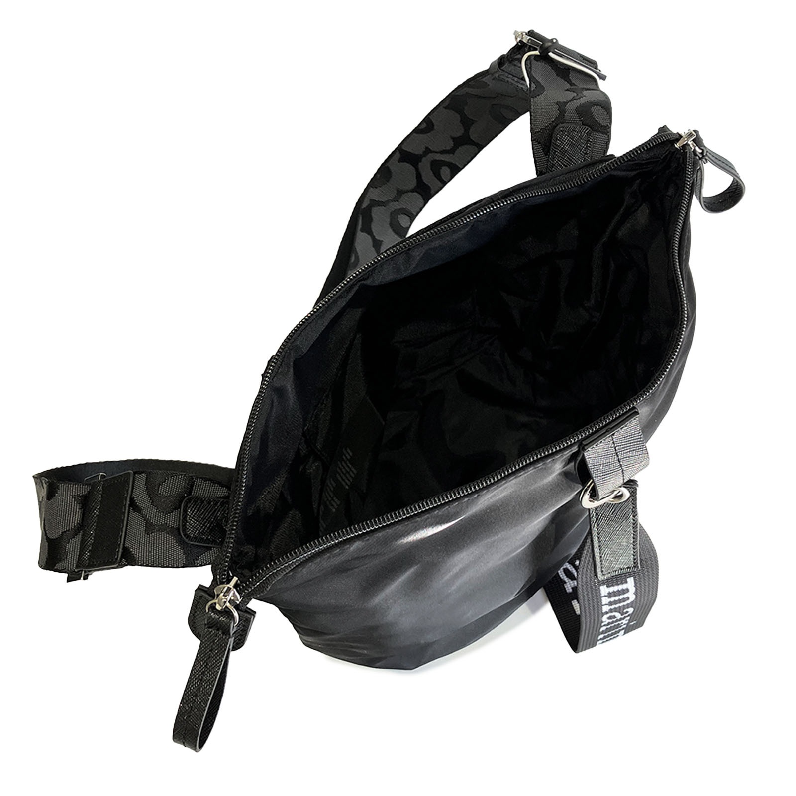 マリメッコ ショルダーバッグ 斜めかけバッグ ブラック Carry All solid marimekko 91923 009