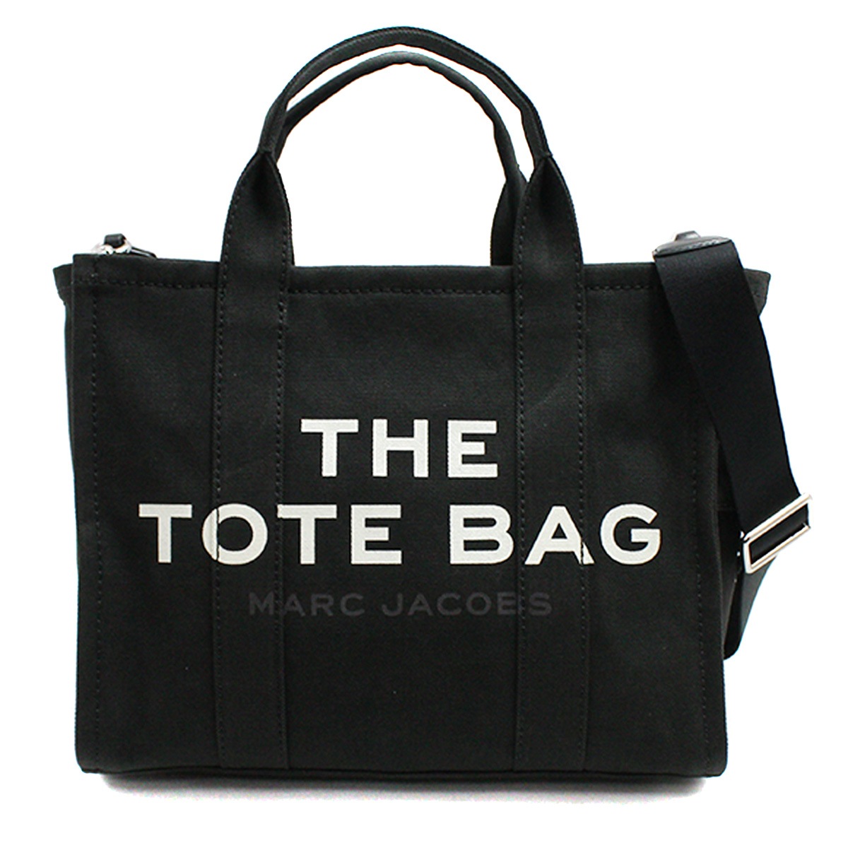 マークジェイコブス MARC JACOBS トートバッグ 2WAY M0016161 001 ブラック THE CANVAS MEDIUM TOTE BAG【並行輸入品】
