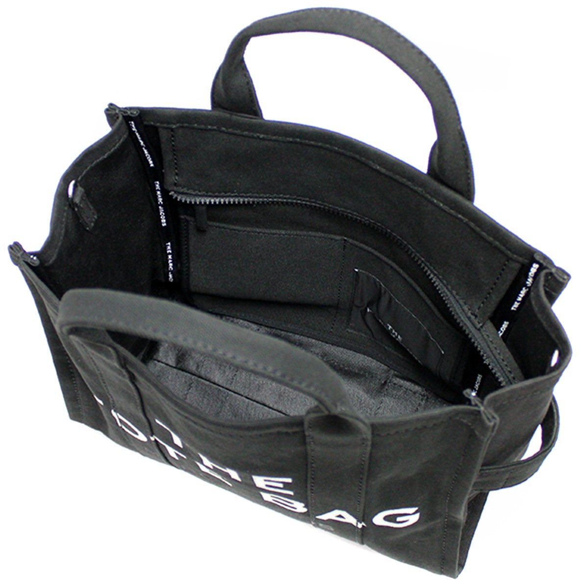 マークジェイコブス MARC JACOBS トートバッグ 2WAY M0016161 001 ブラック THE CANVAS MEDIUM TOTE BAG【並行輸入品】