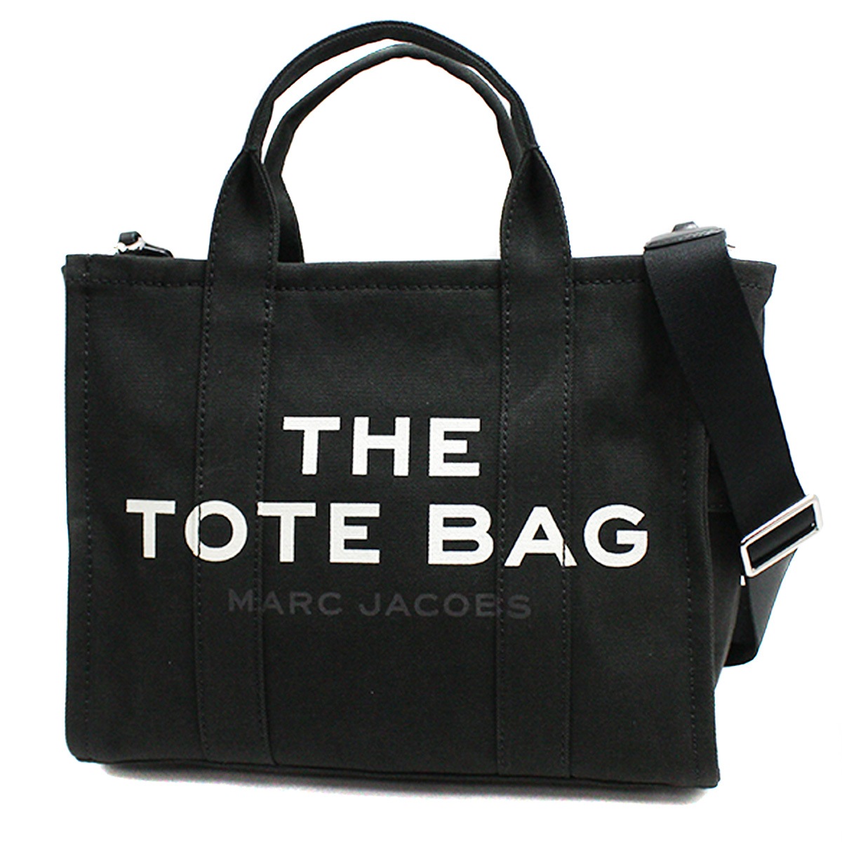 マークジェイコブス MARC JACOBS トートバッグ 2WAY M0016161 001 ブラック THE CANVAS MEDIUM TOTE BAG【並行輸入品】