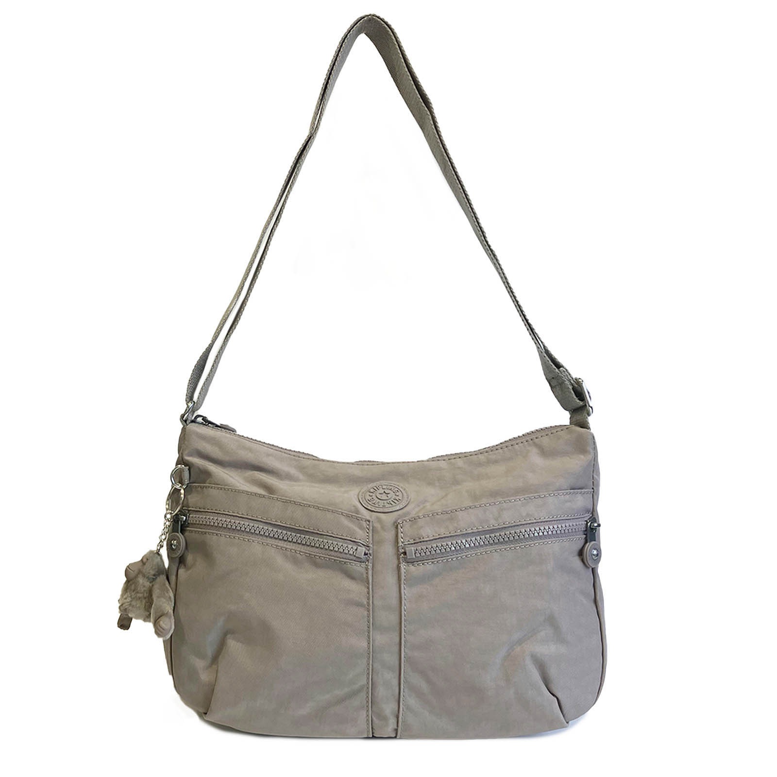 キプリング kipling IZELLAH レディース ショルダーバッグ 軽量 旅行 ナイロンバッグ  イゼラー K02144 89L GREY GRIS グレー