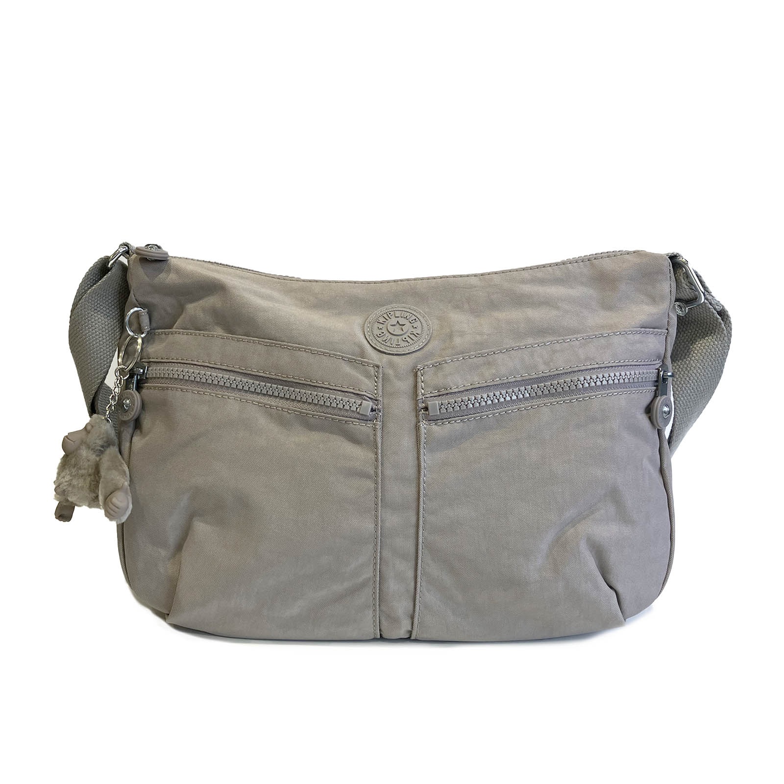 キプリング kipling IZELLAH レディース ショルダーバッグ 軽量 旅行 ナイロンバッグ  イゼラー K02144 89L GREY GRIS グレー