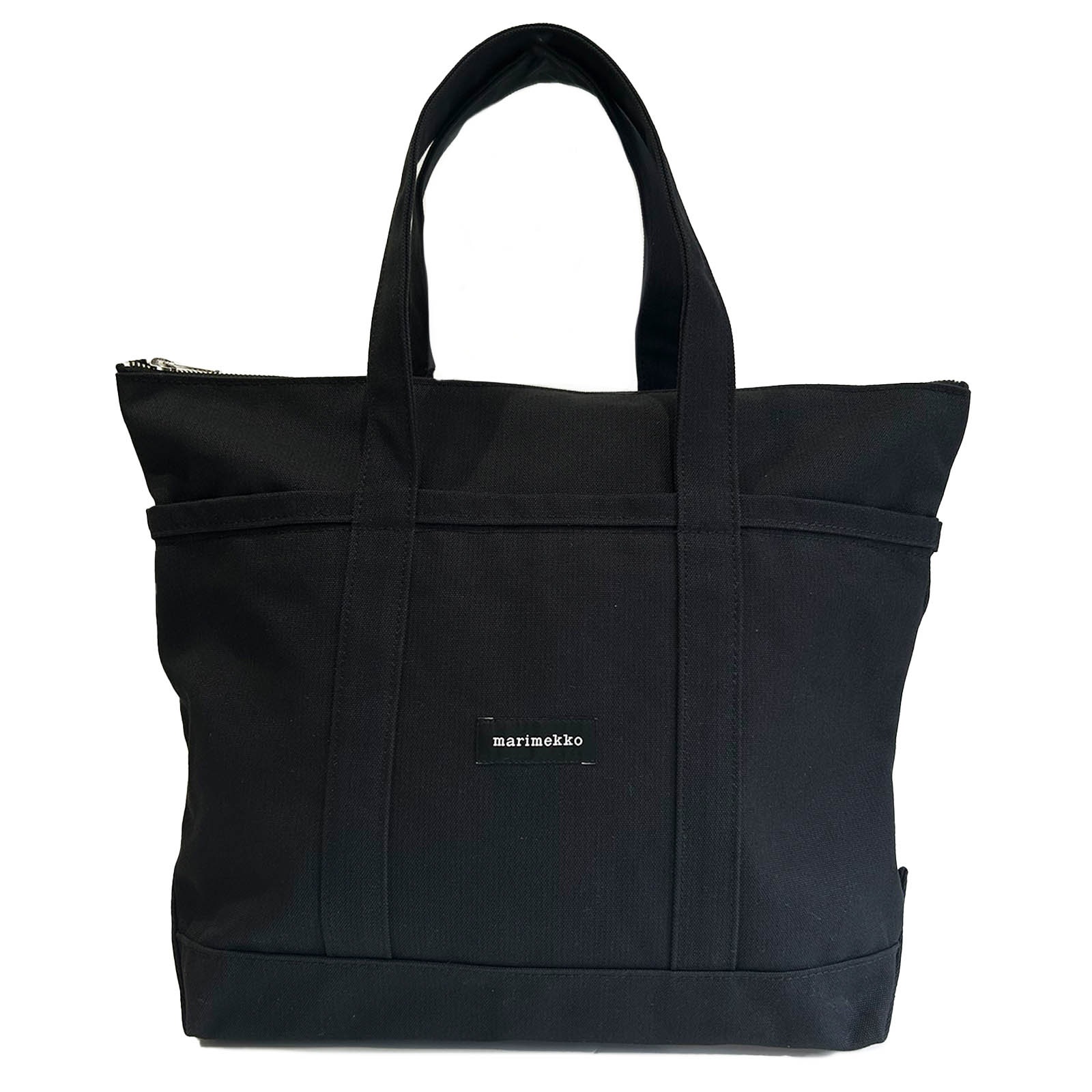 marimekko マリメッコ トートバッグ レディース 無地 トート キャンバス コットン 黒 ブラック 40864 001 CLASSIC CANVAS BLACK UUSI MINI MATKURI
