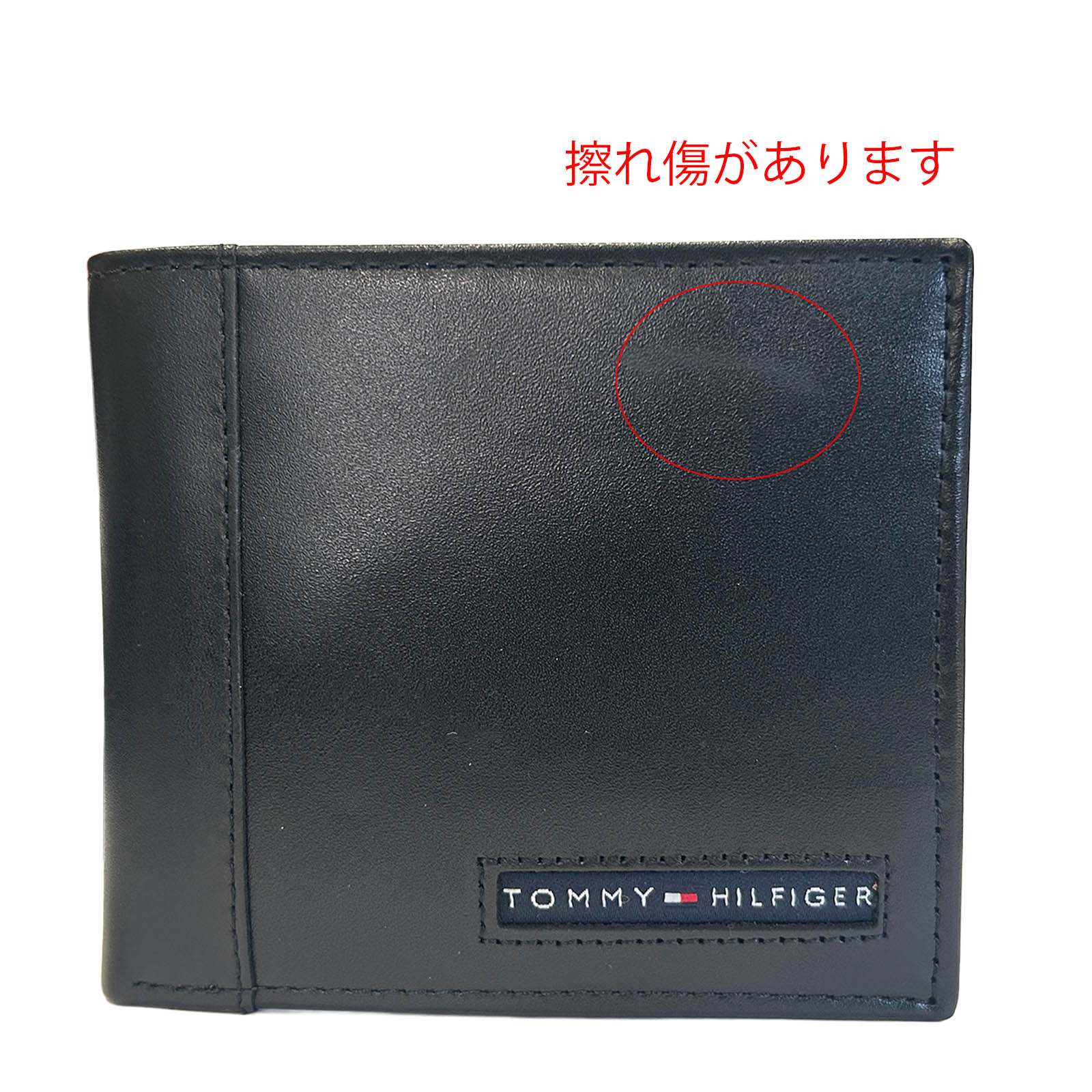 訳あり商品 新品 未使用品 トミーヒルフィガー メンズ 財布 折り財布 TOMMY HILFIGER 31TL25X023 001 ブラック
