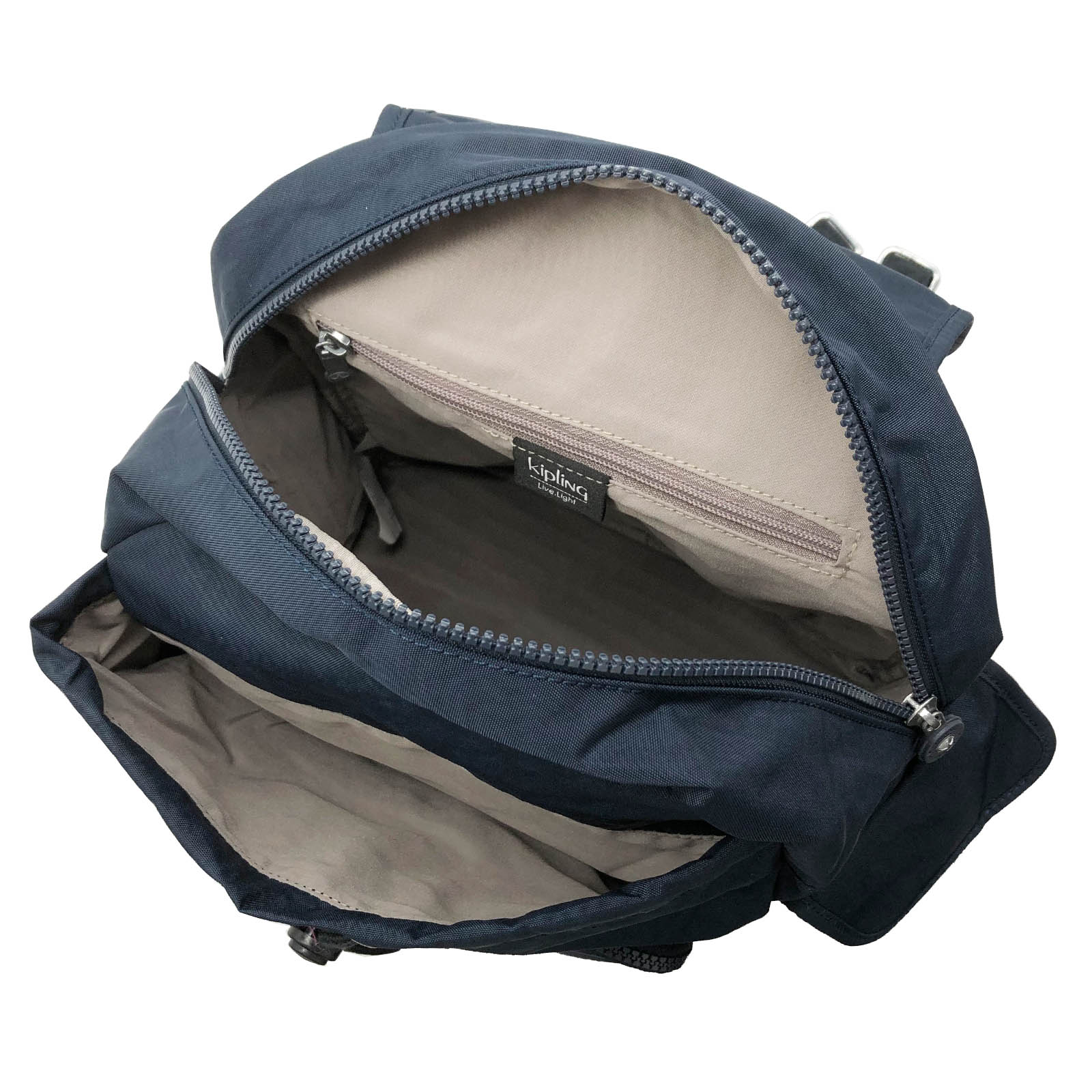 未使用級 キプリング リュック バックパック ワッペン アイボリー ポリエステル kipling Kipling キプリング リュック K15016 C40 Clas