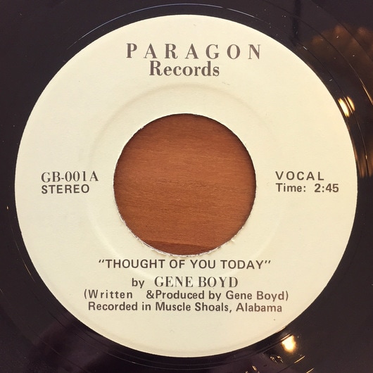 Gene Boyd - Thought Of You Today