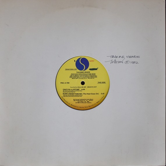 プロモ盤 Talking Heads レコード