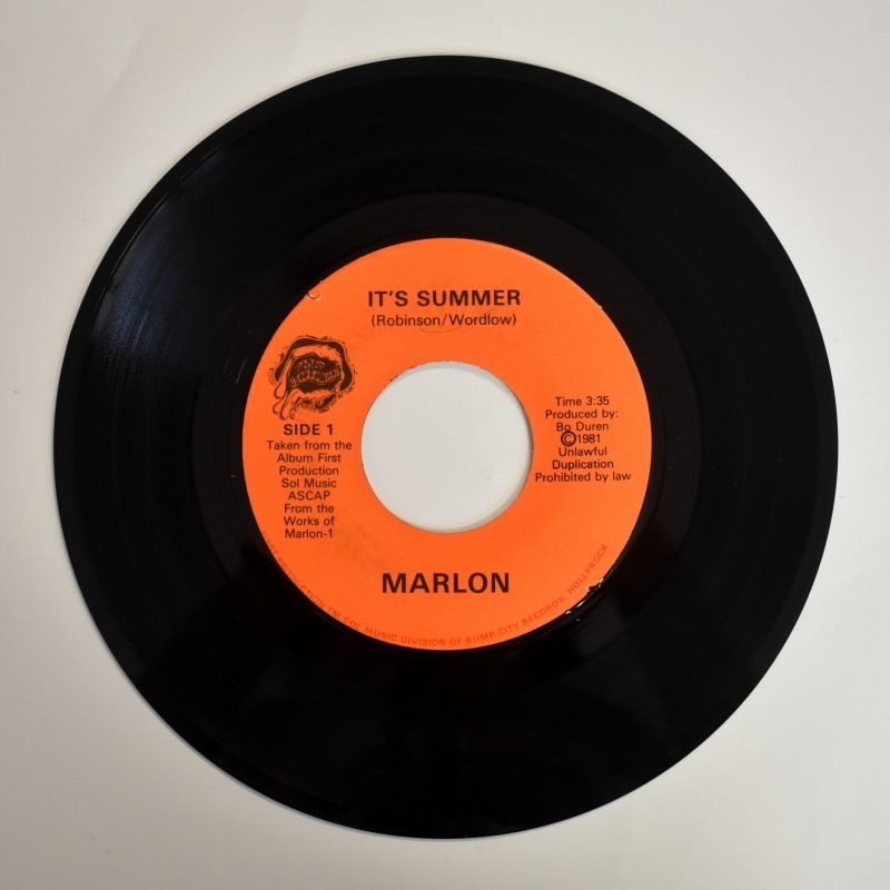 Marlon - It's Summer / Cruisin [7inch]｜SOUL / FUNK｜Paddy