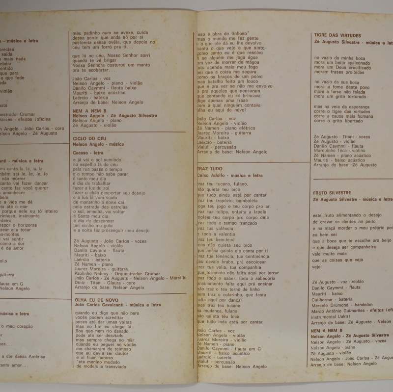 Joao Carlos, Ze Augusto - Nem A Nem  [LP]