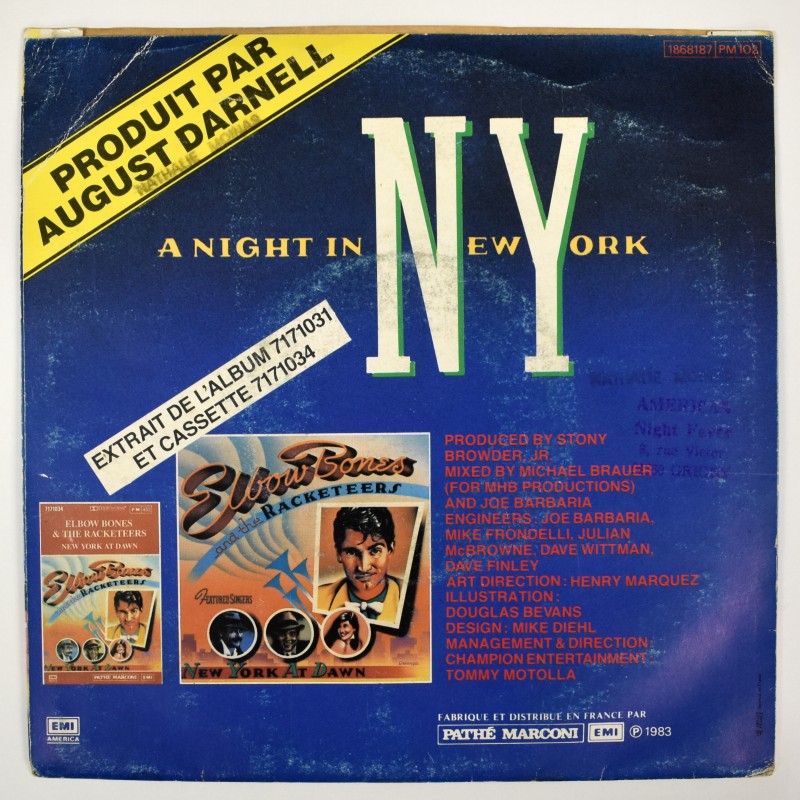 Elbow Bones And The Racketeers - A Night In New York / Happy Times          [7inch]