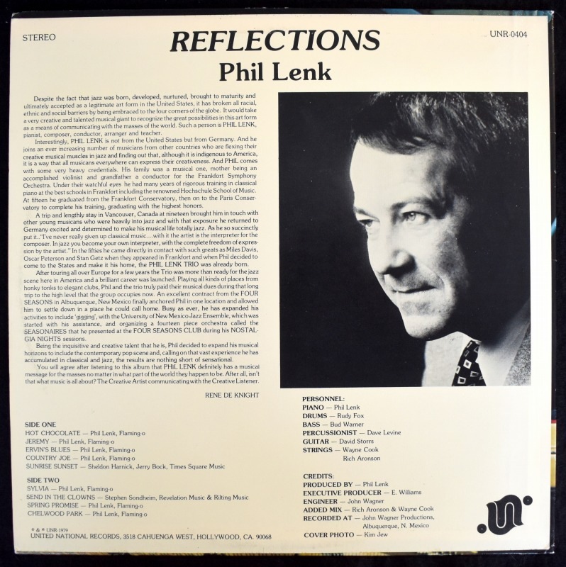 Phil Lenk - Reflections  [LP]���쥢���������롡���㥺