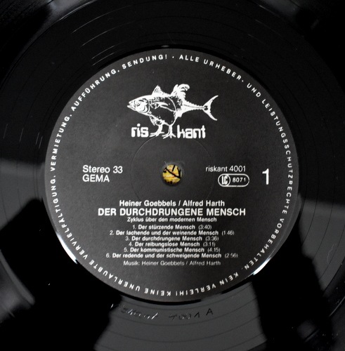 Heiner Goebbels / Alfred Harth - Der Durchdrungene Mensch / Indianer Fur Morgen