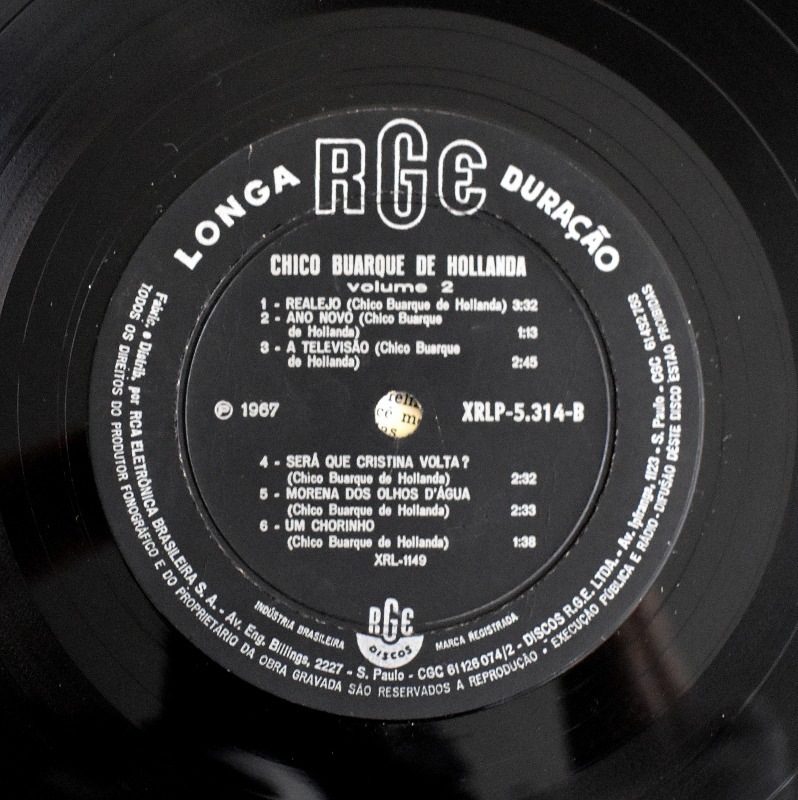 Chico Buarque De Hollanda - Chico Buarque De Hollanda Volume2    [LP]