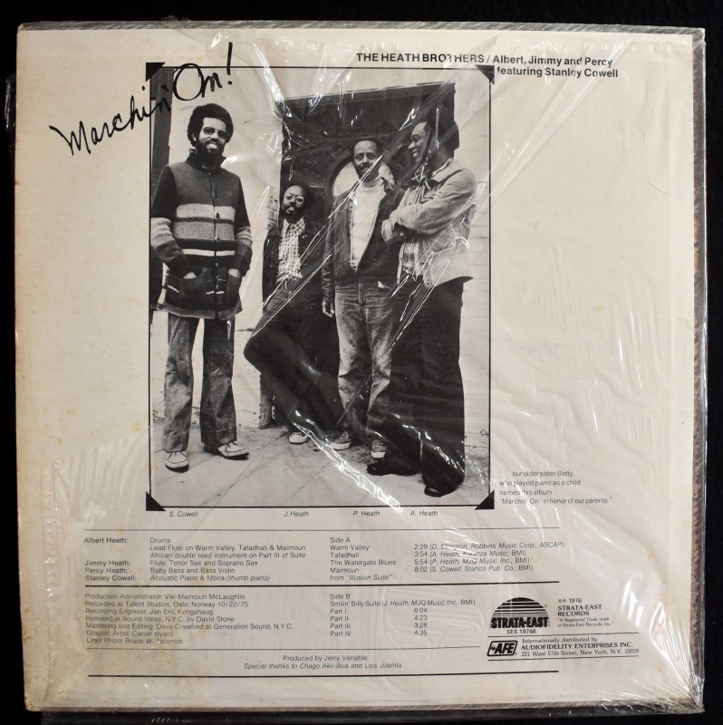 The Heath Brothers / Albert, Jimmy And Percy Featuring Stanley Cowell - Marchin' On!    [LP]