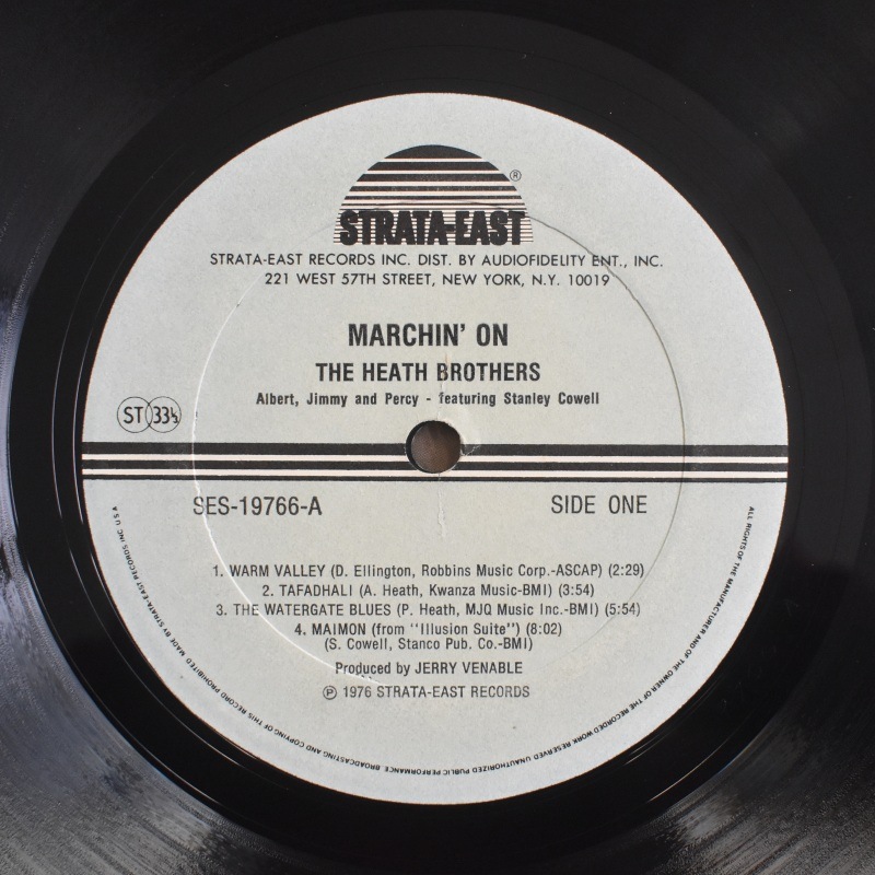 The Heath Brothers / Albert, Jimmy And Percy Featuring Stanley Cowell - Marchin' On!    [LP]