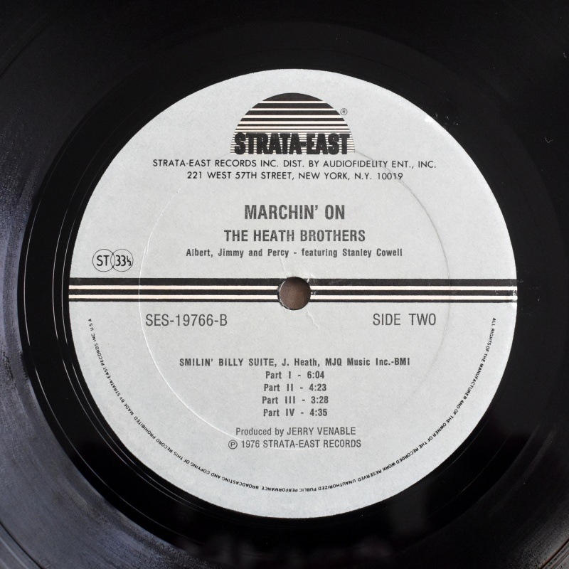 The Heath Brothers / Albert, Jimmy And Percy Featuring Stanley Cowell - Marchin' On!    [LP]