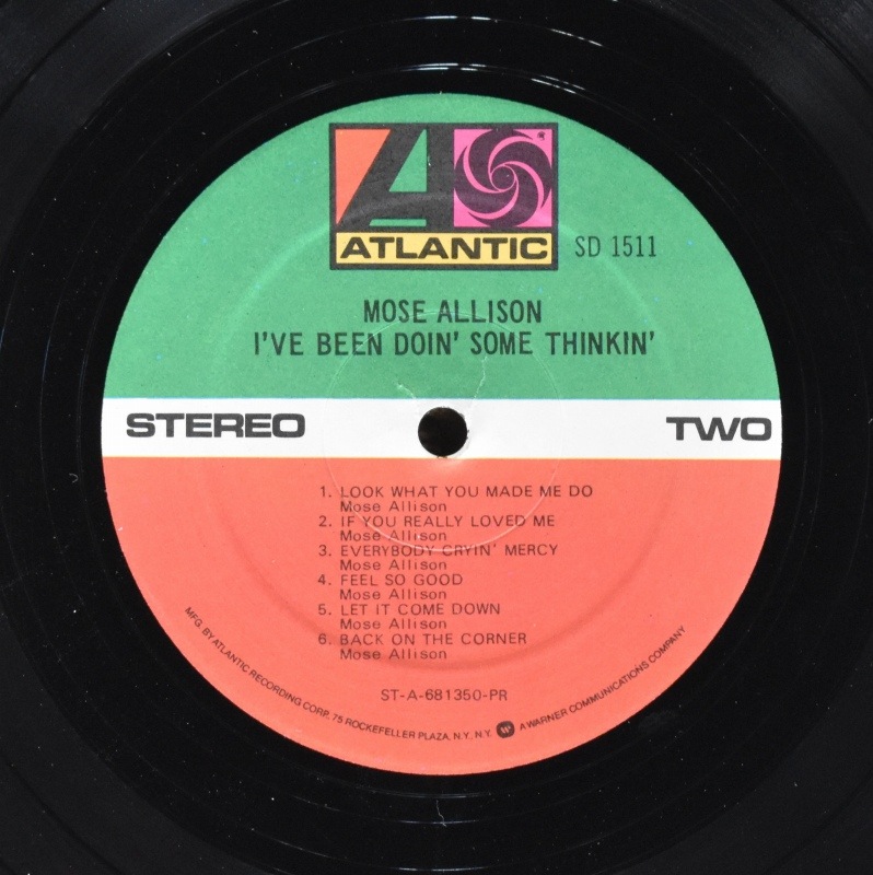Mose Allison - I've Been Doin' Some Thinkin'����[LP]