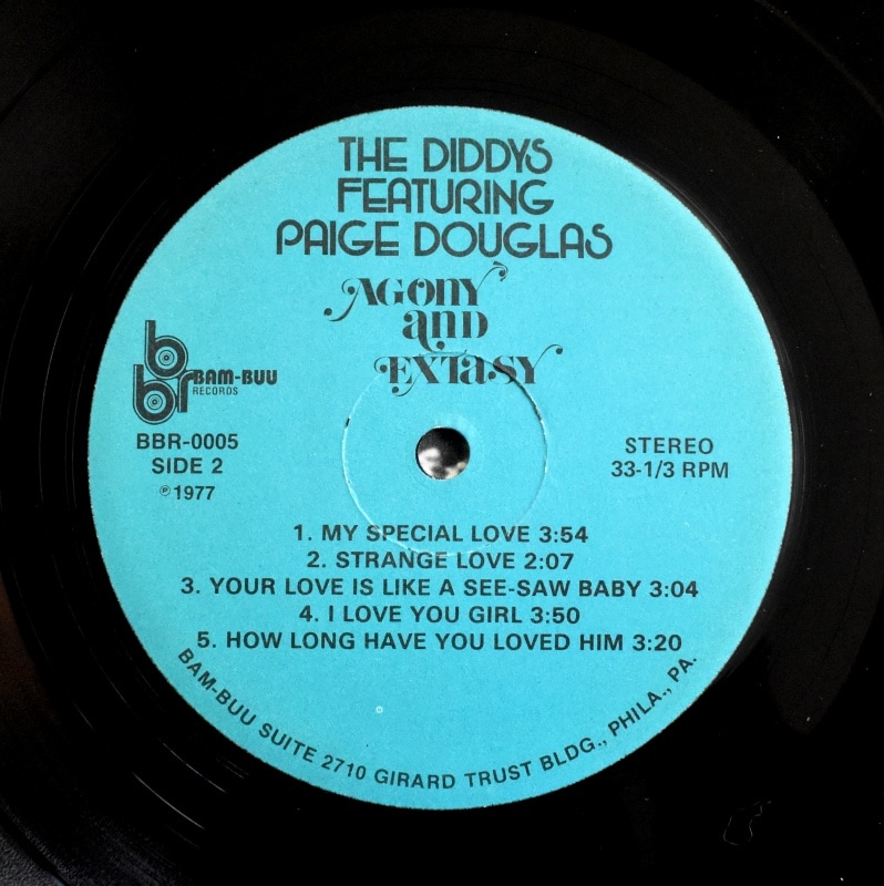 The Diddys Featuring Paige Douglas - Agony And Extasy      [LP]