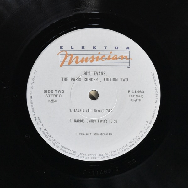 Bill Evans - The Paris Concert (Edition Two) [LP]｜JAZZ,Post Bop