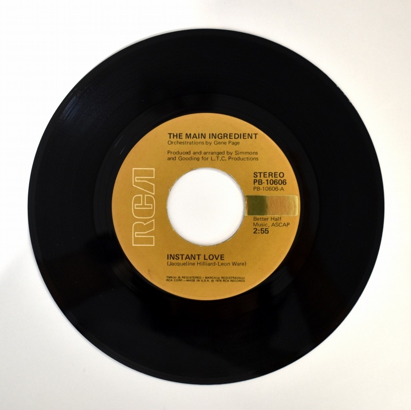The Main Ingredient - Instant Love / Let Me Prove My Love To You    [7inch]