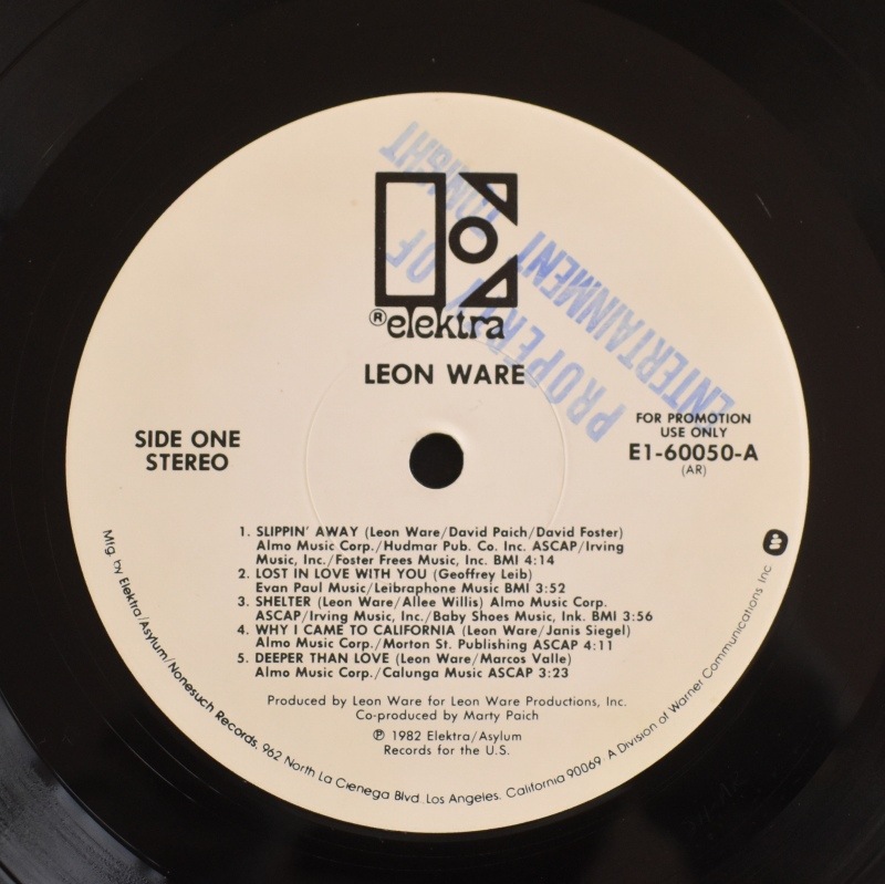 Leon Ware - Leon Ware       [Promo LP]