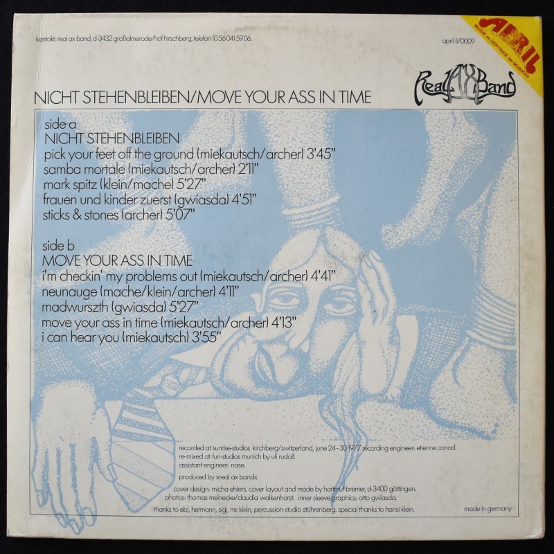 Real Ax Band - Nicht Stehenbleiben / Move Your Ass In Time [LP