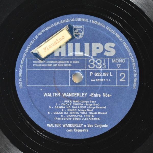 Walter Wanderley, Seu Conjunto E  Orquestra - Entre Nos